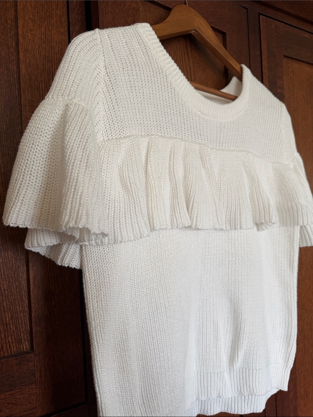 John + Jenn Ruffle Knit Top - Picture 3 of 5